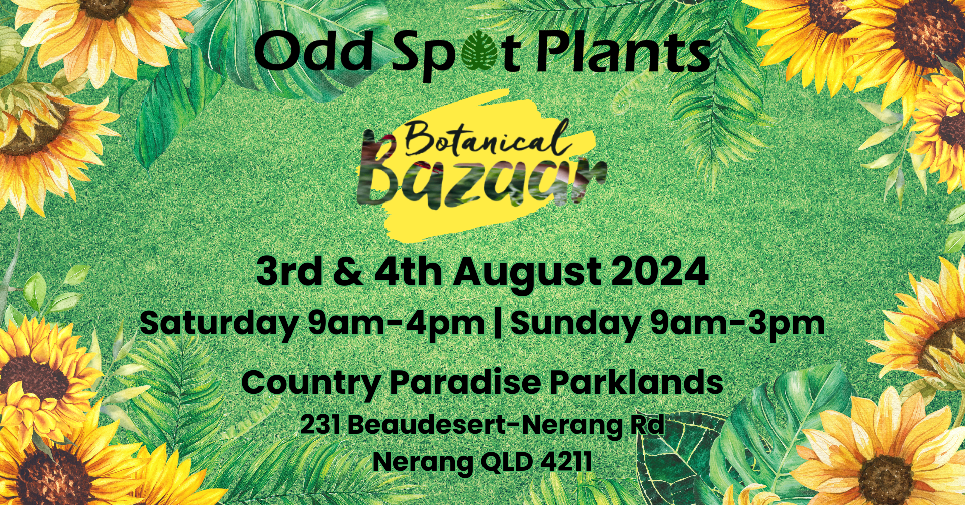 Gold Coast Plant Sale; 3 & 4 August; Country Paradise Parklands